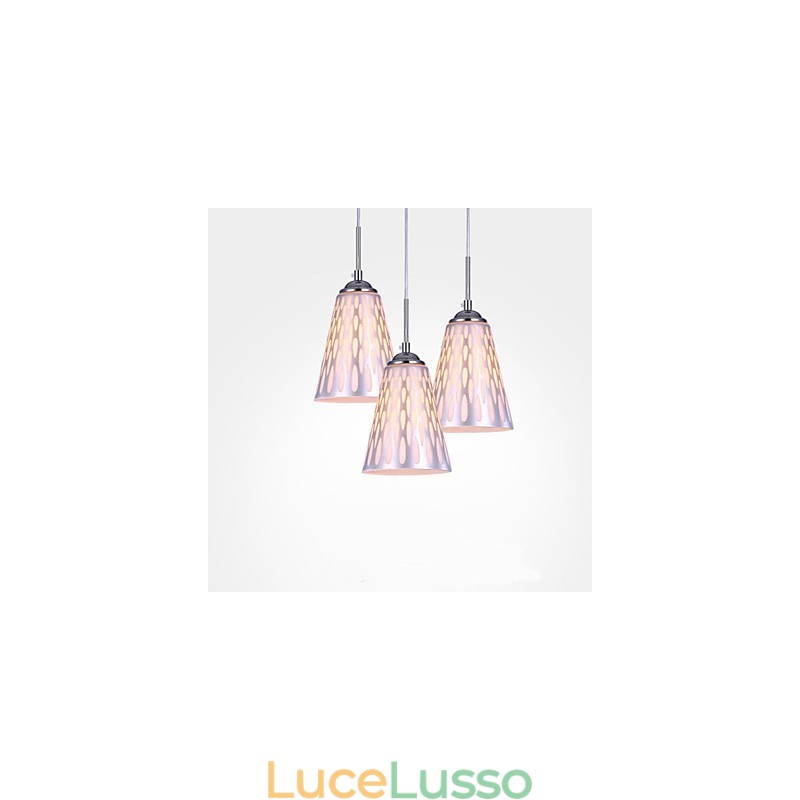 Moderne lampade da soffitto e lanterne da pranzo semplici