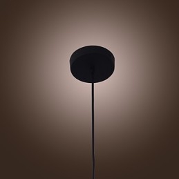 Lampada a sospensione moderna in vetro da 70 W con design a bottiglia trasparente