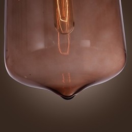 Lampada a sospensione moderna in vetro da 70 W con design a bottiglia trasparente