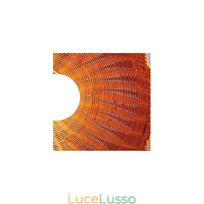 Lampadario in rattan giacinto