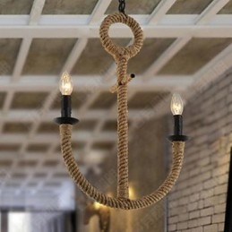 Acqua rurale americana che ripristina i modi antichi del lampadario a corda di ancoraggio