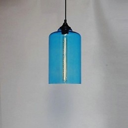 Pendente di design della bottiglia 1 luce Concise Iron Painting