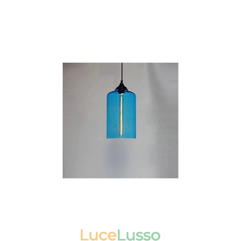 Pendente di design della bottiglia 1 luce Concise Iron Painting