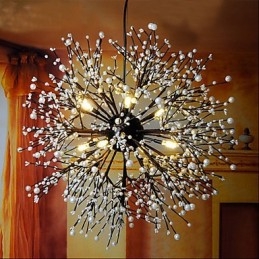 Ciondolo a forma di stella del vento industriale, abbigliamento decorativo, fuochi d'artificio, scintille luminose