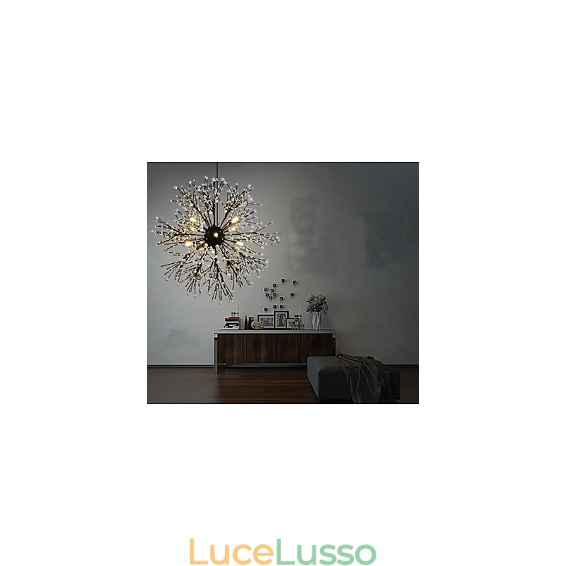 Ciondolo a forma di stella del vento industriale, abbigliamento decorativo, fuochi d'artificio, scintille luminose