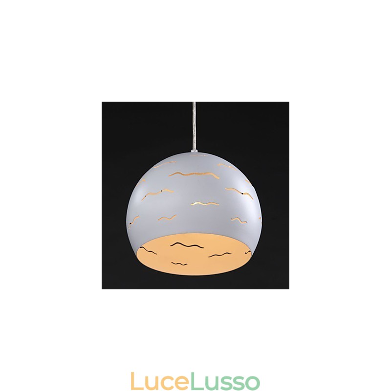 Semplice moderno creativo di illuminazione in vero ferro bianco