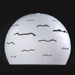 Semplice moderno creativo di illuminazione in vero ferro bianco