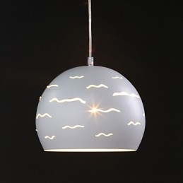 Semplice moderno creativo di illuminazione in vero ferro bianco
