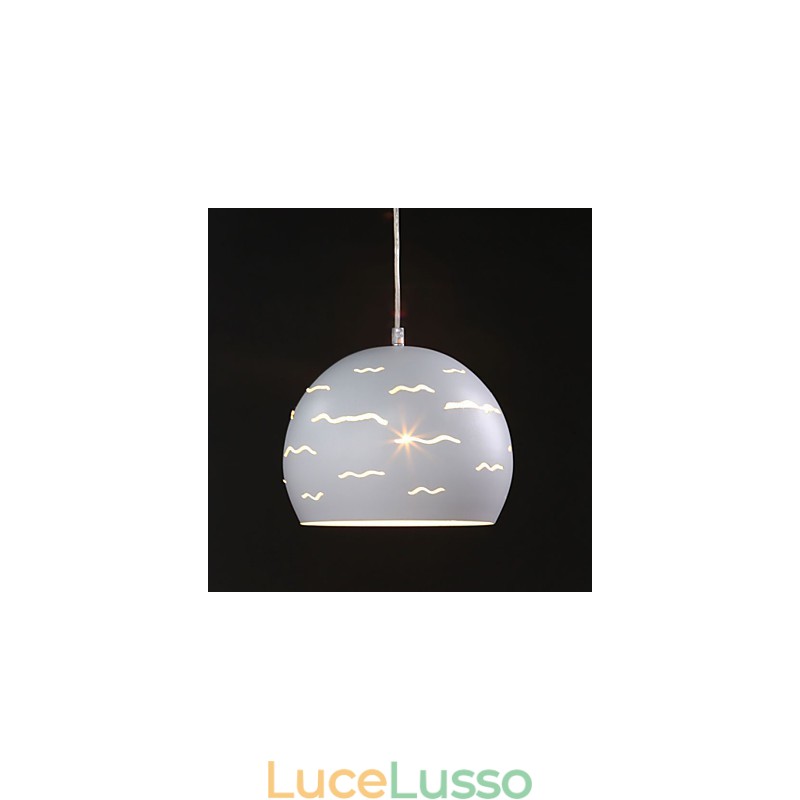 Semplice moderno creativo di illuminazione in vero ferro bianco