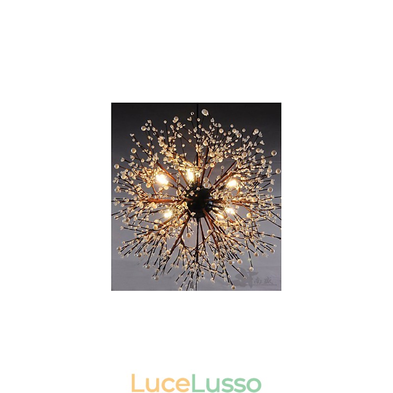 Ciondolo a forma di stella del vento industriale, abbigliamento decorativo, fuochi d'artificio, scintille luminose