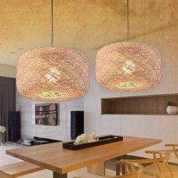 Lampadario di moda europeo moderno minimalista casa lampadario di palline di rattan