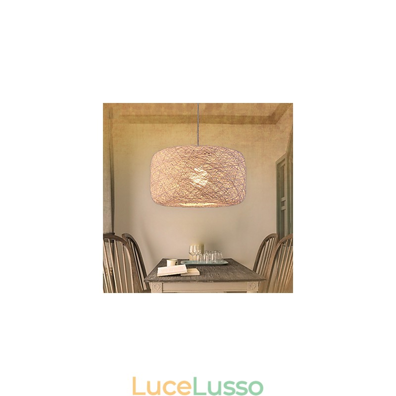 Lampadario di moda europeo moderno minimalista casa lampadario di palline di rattan