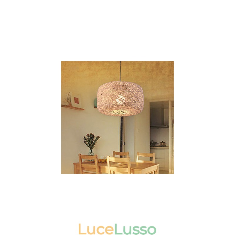 Lampadario di moda europeo moderno minimalista casa lampadario di palline di rattan