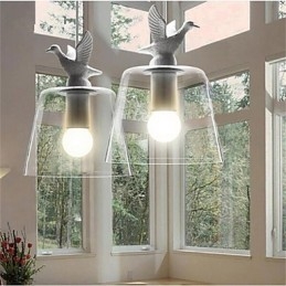 Lampada in vetro a testa singola creativa retrò in stile americano Nordic Cafe