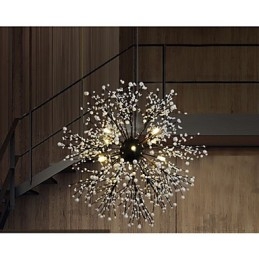 Ciondolo a forma di stella del vento industriale, abbigliamento decorativo, fuochi d'artificio, scintille luminose