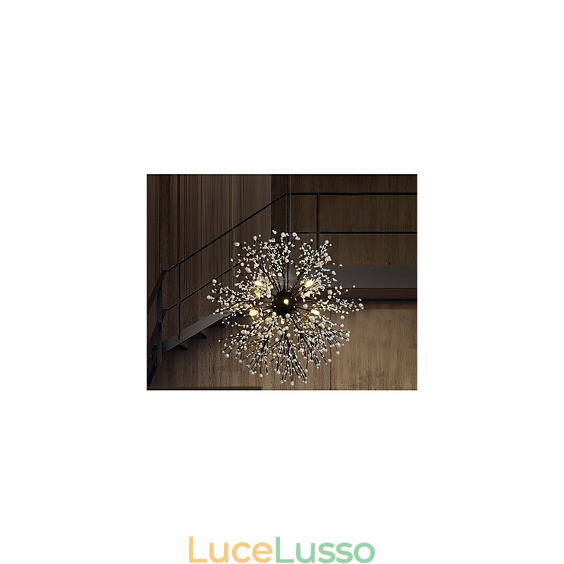 Ciondolo a forma di stella del vento industriale, abbigliamento decorativo, fuochi d'artificio, scintille luminose