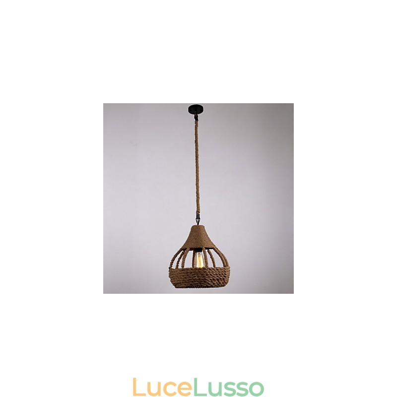 Lampada a sospensione Rope 1 Light Country