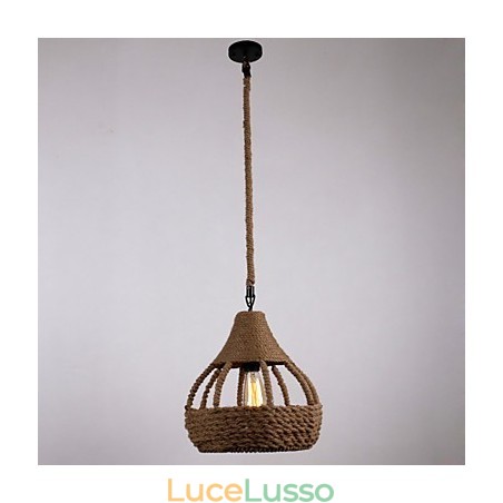 Lampada a sospensione Rope 1 Light Country Lampada a sospensione Rope 1 Light Country