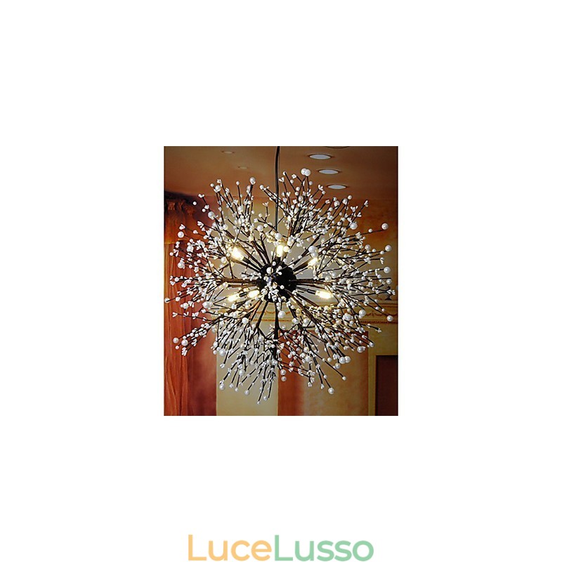 Ciondolo a forma di stella del vento industriale, abbigliamento decorativo, fuochi d'artificio, scintille luminose