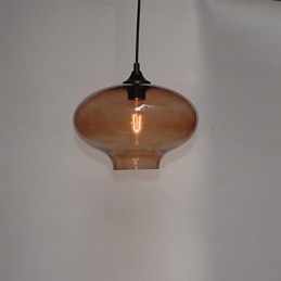 Bubble Design Pendant 1 Luce Minimalista Ferro Dipinto