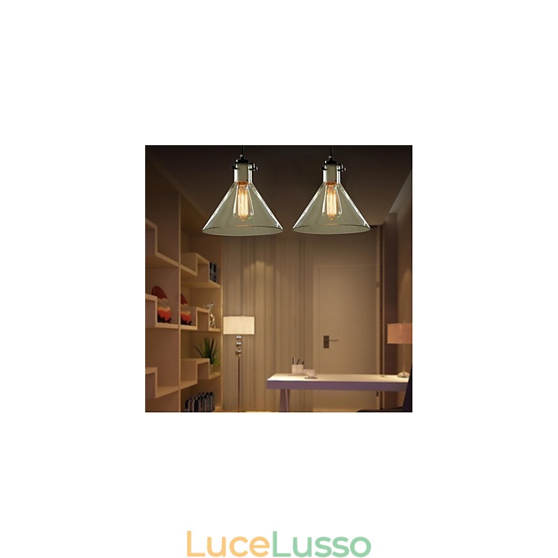 Lampada in vetro a testa singola creativa retrò in stile americano Nordic Cafe