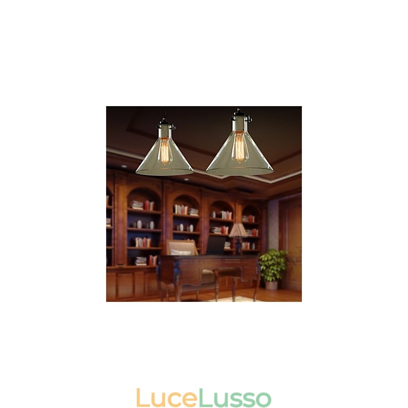 Lampada in vetro a testa singola creativa retrò in stile americano Nordic Cafe