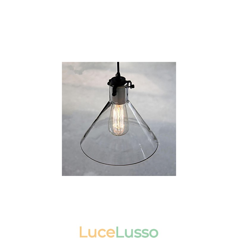 Lampada in vetro a testa singola creativa retrò in stile americano Nordic Cafe