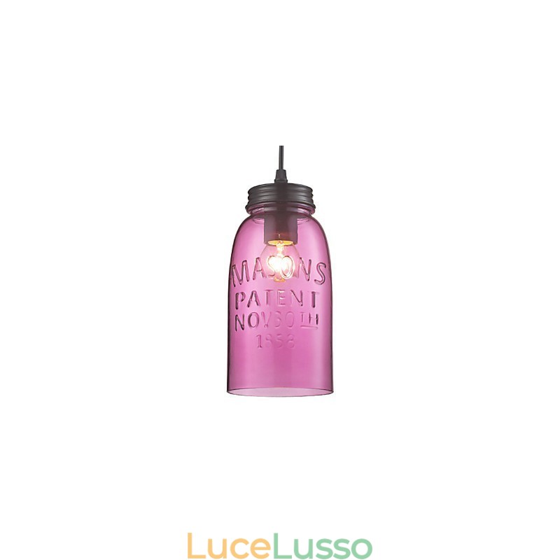 Lampada a sospensione moderna in vetro con 1 luce, design a bolle trasparenti