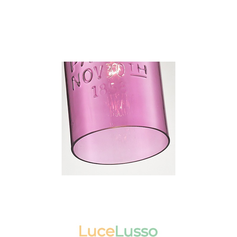 Lampada a sospensione moderna in vetro con 1 luce, design a bolle trasparenti