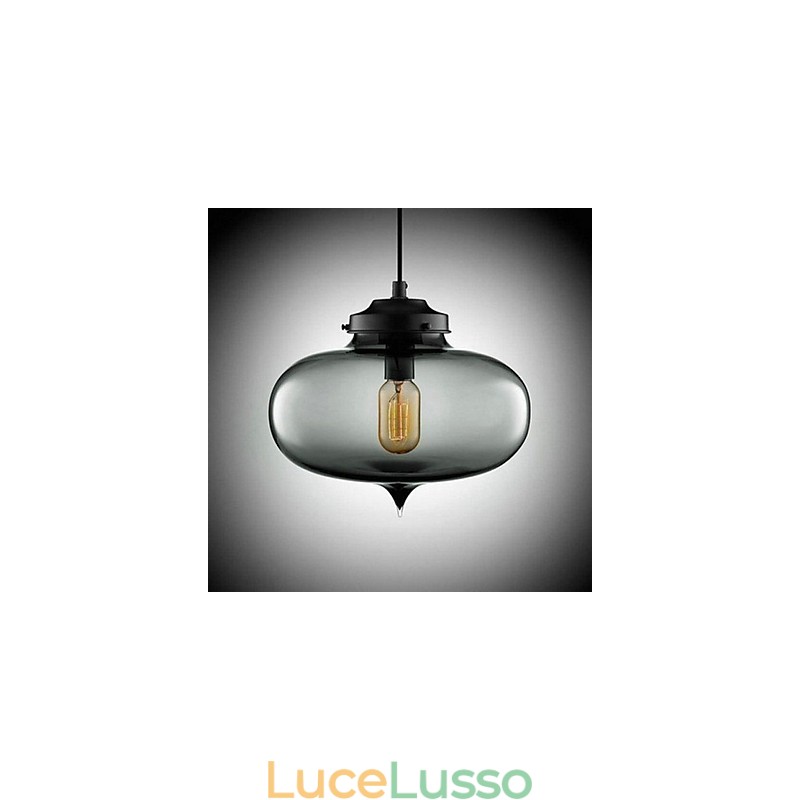 Bubble Design Pendant 1 Luce Minimalista Ferro Dipinto
