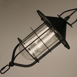 Lampada a sospensione in metallo con pittura in stile mini retrò