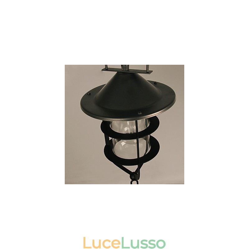Lampada a sospensione in metallo con pittura in stile mini retrò