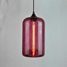 Pendente di design della bottiglia 1 luce minimalista dipinto in ferro