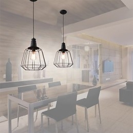 Rustic Lodge Retro Country Mini Style Dipinto Lampada a sospensione in metallo Garage