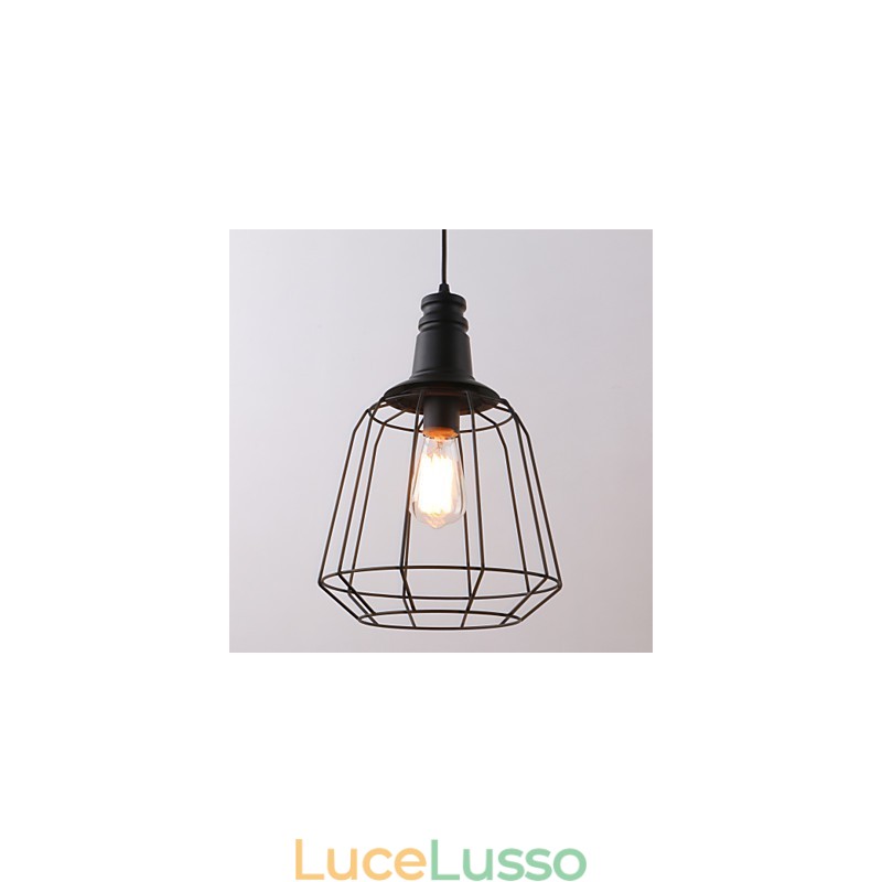 Rustic Lodge Retro Country Mini Style Dipinto Lampada a sospensione in metallo Garage