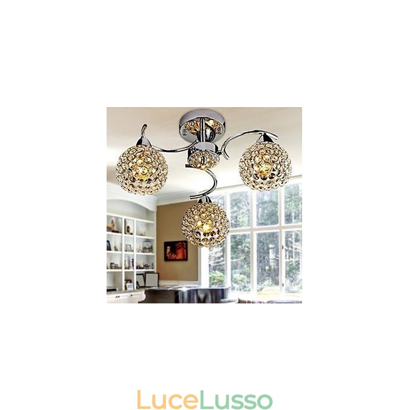 Lampadario a cupola in cristallo moderno Assorbi luce a cupola Pasti Lampadario a goccia Seduta