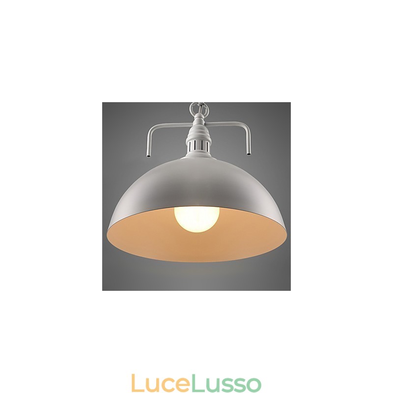 Lampada a sospensione in metallo dipinto Rustic Lodge