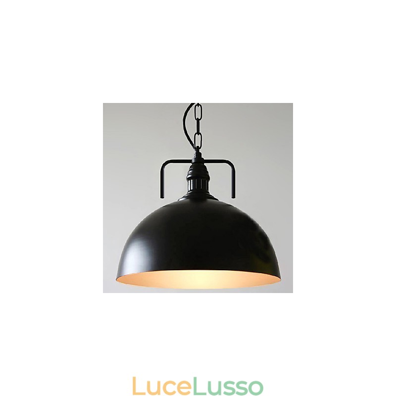 Lampada a sospensione in metallo dipinto Rustic Lodge