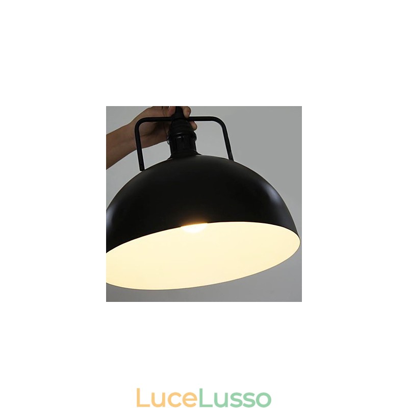 Lampada a sospensione in metallo dipinto Rustic Lodge