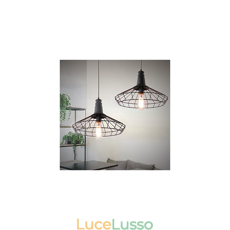 Rustic Lodge Retro Country Mini Style Dipinto Lampada a sospensione in metallo Garage
