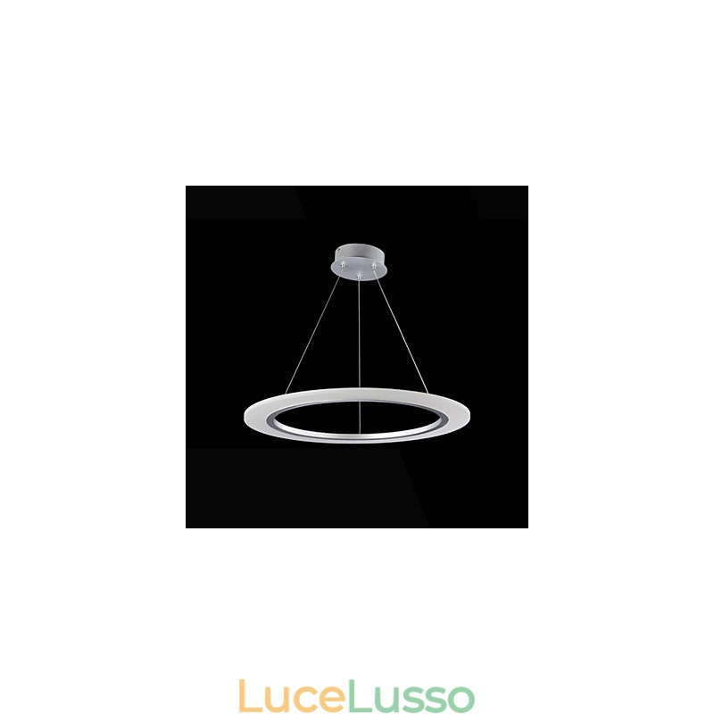 Lampadario a sospensione rotondo da soffitto Lampadari da soffitto in acrilico lattiginoso con anello singolo