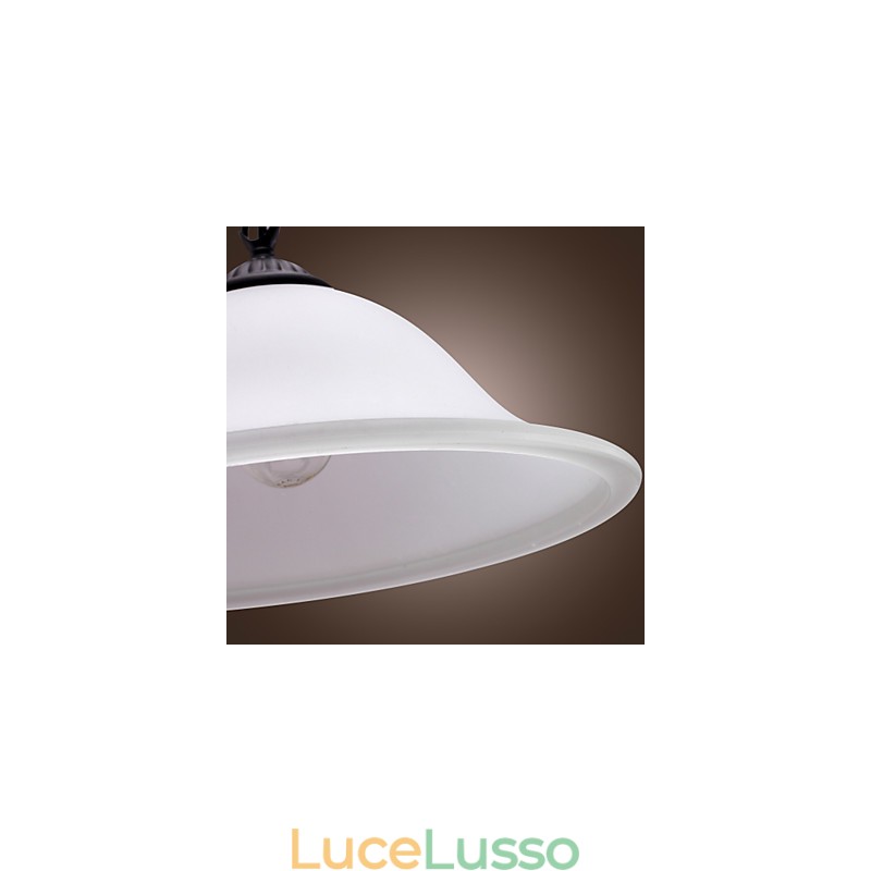 Lampada a sospensione in bronzo in stile mini ciotola classica tradizionale