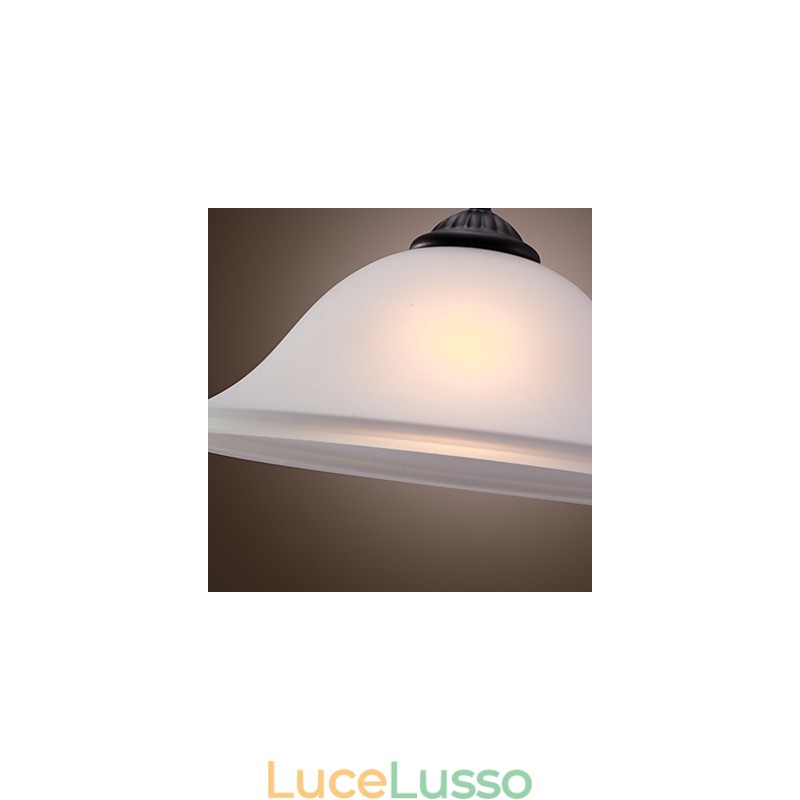 Lampada a sospensione in bronzo in stile mini ciotola classica tradizionale