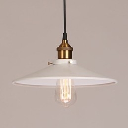Lampada a sospensione in metallo con pittura vintage