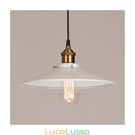 Lampada a sospensione in metallo con pittura vintage Lampada a sospensione in metallo con pittura vintage
