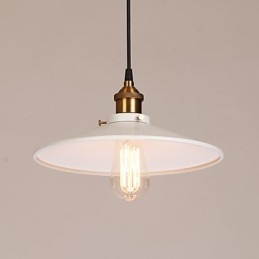 Lampada a sospensione in metallo con pittura vintage