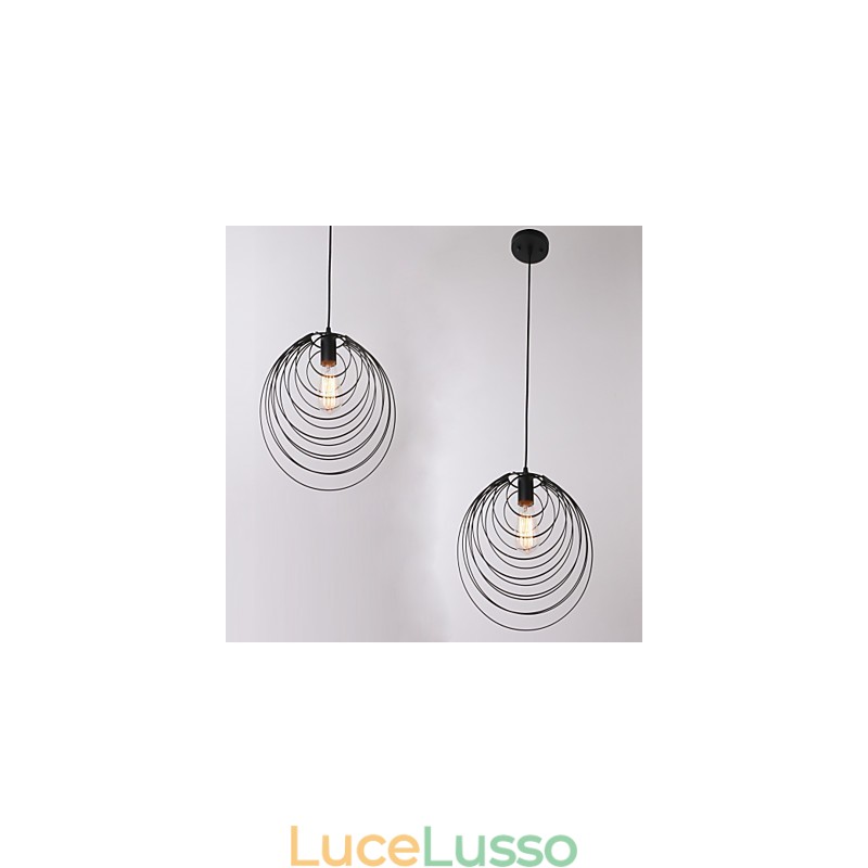 Lampade a sospensione Mini stile rustico Lodge Retro Country Garage Metallo