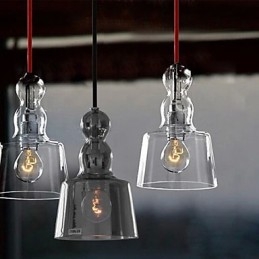Lampadario in vetro Linea Profumo Lampada a sospensione