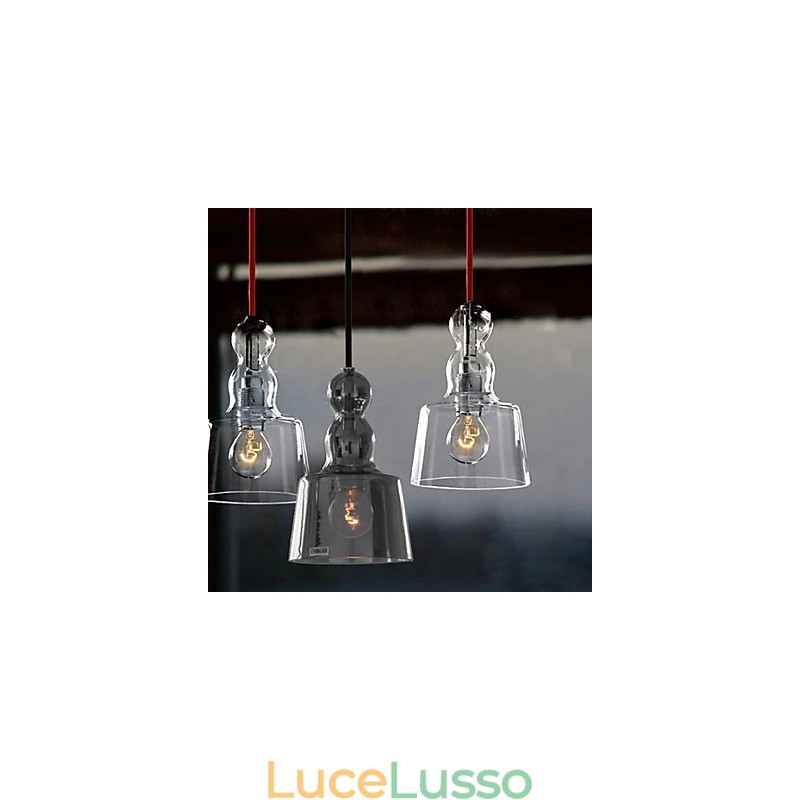 Lampadario in vetro Linea Profumo Lampada a sospensione