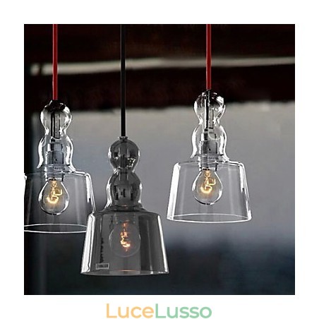 Lampadario in vetro Linea Profumo Lampada a sospensione Lampadario in vetro Linea Profumo Lampada a sospensione